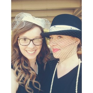 Callie and I in our Derby hats.